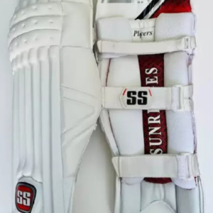 Cricket Batting Pads Leg Guards White Men’s (39 – 43 cm) Men’s (39 – 43 cm) Batting Pad  (White, Black, Compact For right Handed Batsman)